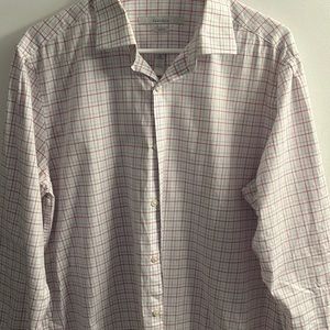 Perry Ellis multicolored dress shirt L 16 32/33